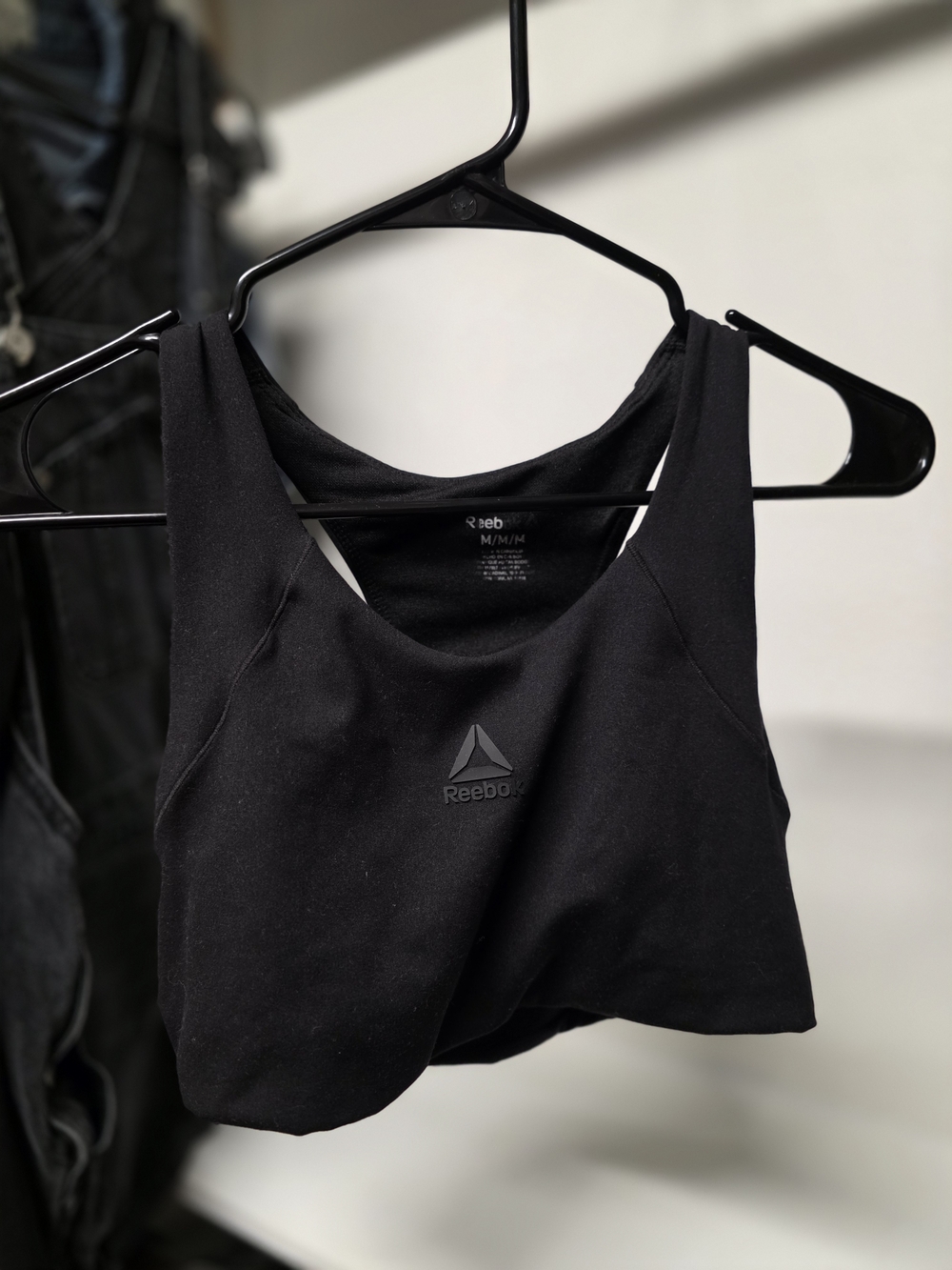 Reebok Black Racerback Performance Sports Bra